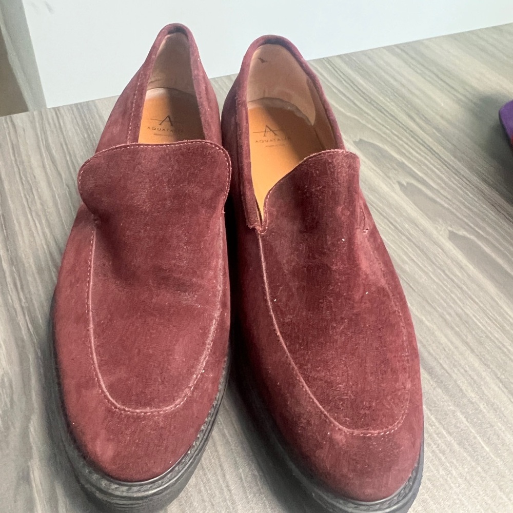 Aquatalia Burgundy Loafers